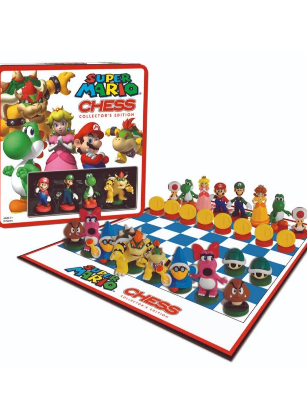 Super Mario Chess Collectors Edition Tin Box 2009 Nintendo USAOPOLY . 